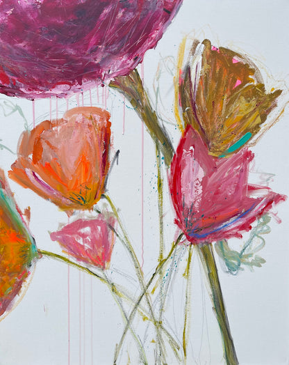 Birds View in the Garden - 24x30
